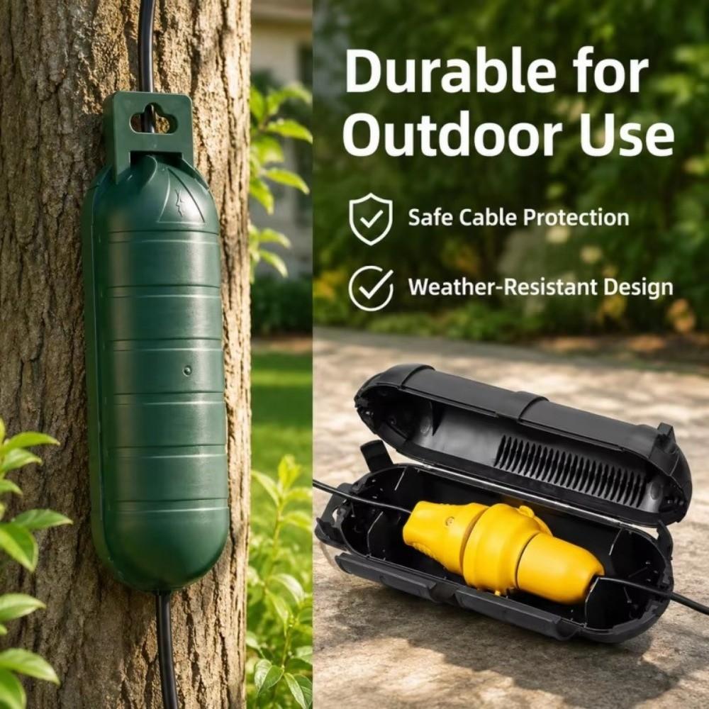 Extension Cord Junction Box Weather Proof Socket Safety Cover Electrical Box Outdoor Socket