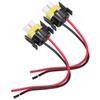 2Pcs H11 Ceramic Female Socket 2 Pin 2 Hole Wiring Harness Connector Replacement 1mm 1224V