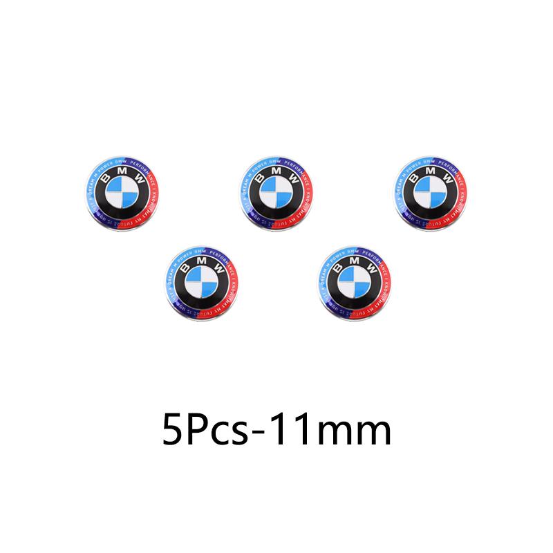 Наклейка с логотипом на ключ-брелок автомобиля Алюминиевая эмблема Наклейка для BMW F12 F13 G30 G32 F34 F40 F45 F46 X1 X2 X3 X5 X4 X6 X7 F25 F26 G06 G05