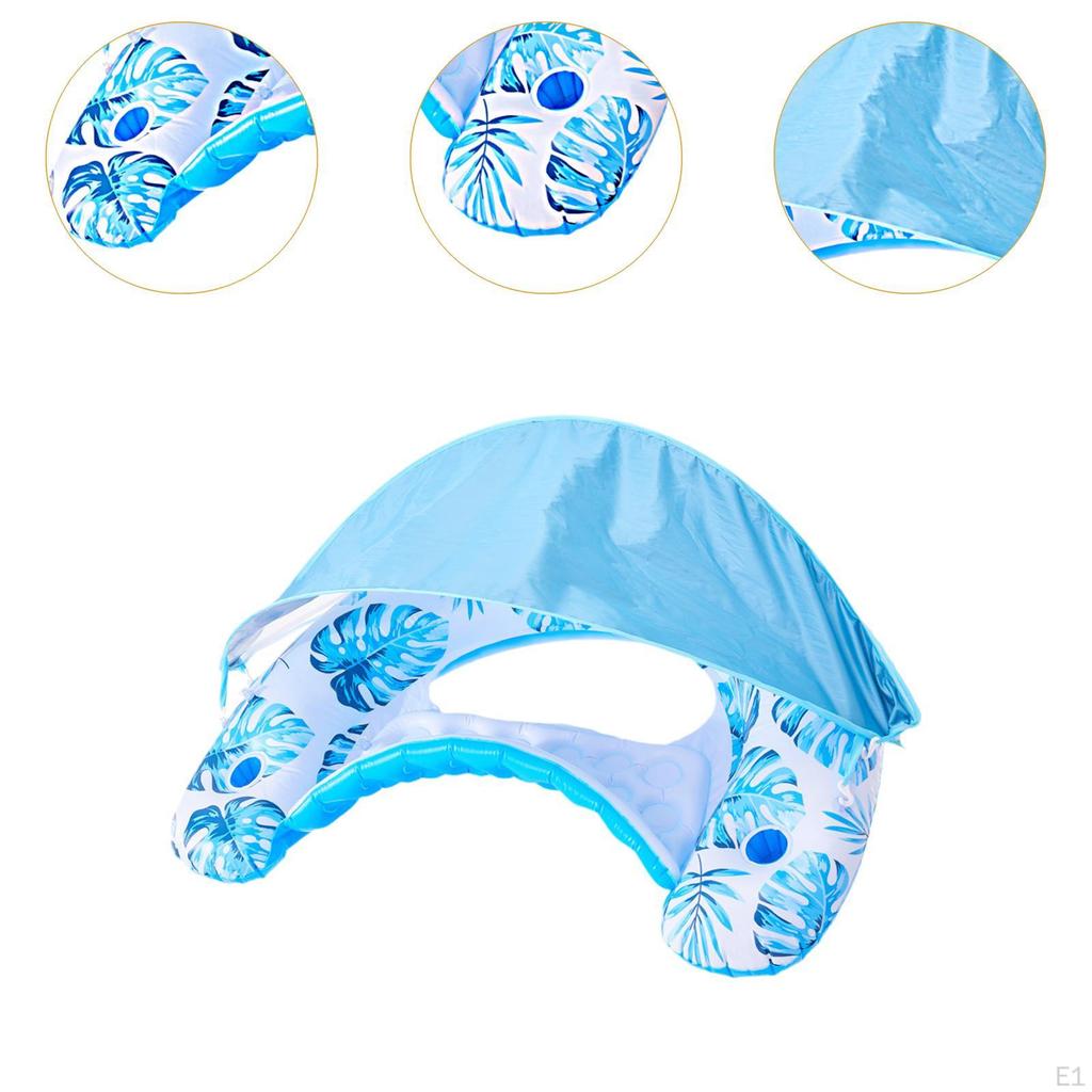 Надувной плавательный круг-труба, симпатичное кресло для бассейна, для путешествий, пляжа и улицы