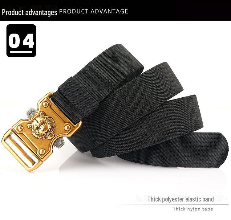 Пряжка для тренировок Внутренний плетеный тактический нейлоновый ремень - для активного отдыха на открытом воздухе с быстросъемным ремнем