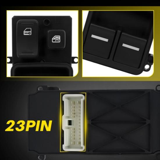 Power Window Switch For 2005-2010 Honda Odyssey Front Left 901-650 6 Buttons EKK