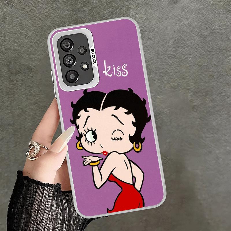 Мягкий чехол для телефона B-Bettys B-Boops Girl для Samsung A17 A16 A15 A14 A13 A57 A56 A55 A54 A53 A37 A36 A35 A34 A33 A26 A25 A24 A23 A5