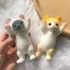 Сквиши-игрушка Кот Таба - Реалистичный Пушистый Липкий Сниматель Стресса, Мягкий Силиконовый Кот для Сжимания, Подарок для Детей и Взрослых