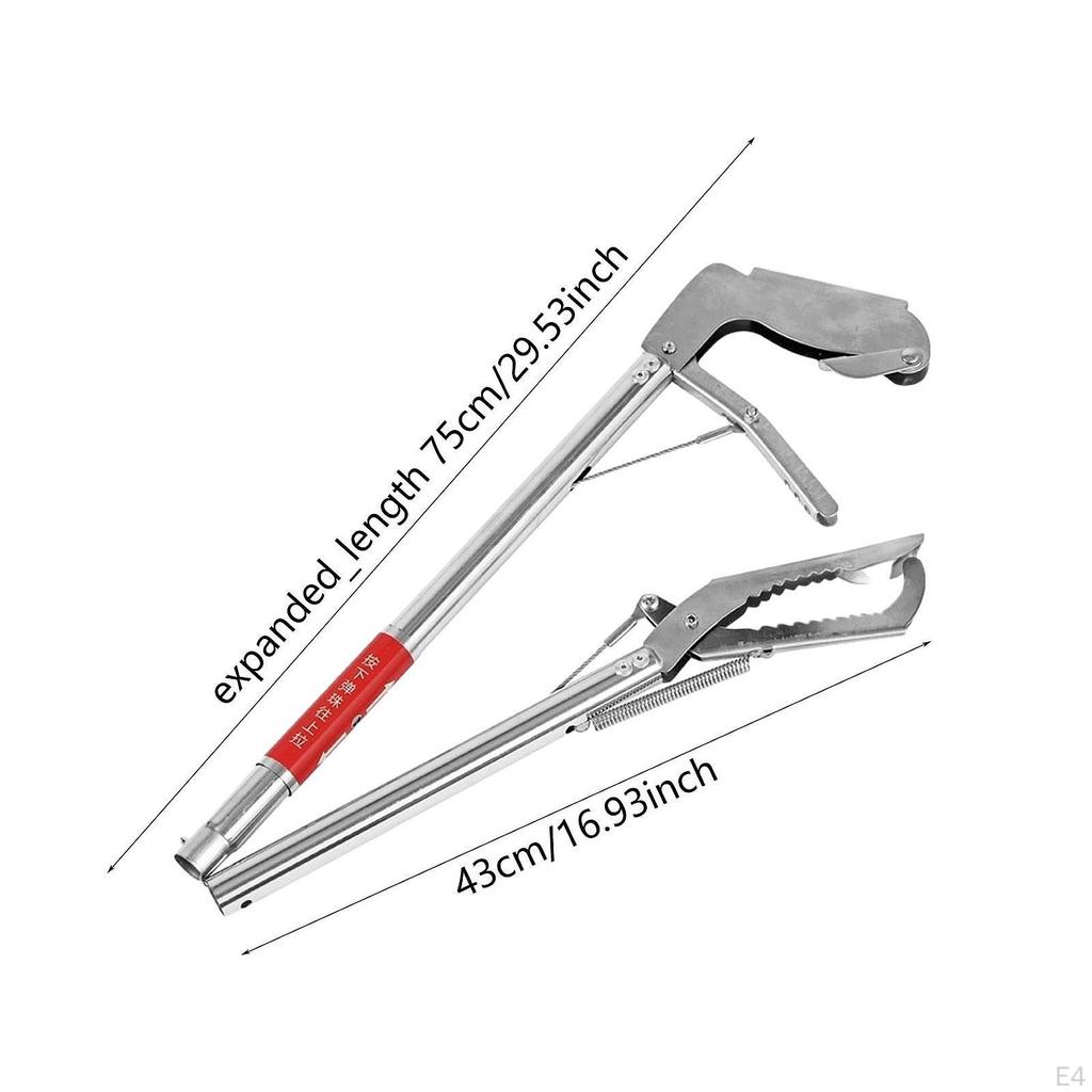 Щипцы для змей с замком, уличные, сверхпрочные, легко моющиеся, ловцы рептилий