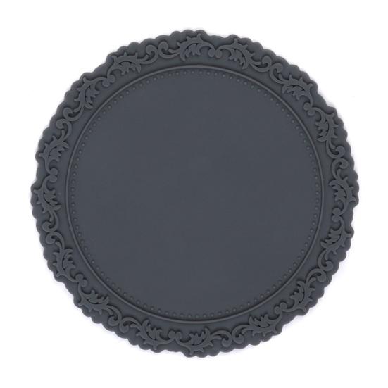 Силиконовый поднос Nordic Vintage с кружевным узором, термостойкая подставка под горячее, нескользящая подставка для кухонного стола