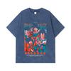 275 GSM Washed T-shirts 100% Cotton Dragon Ball V37 Print Unisex Heavy Cotton T Shirt