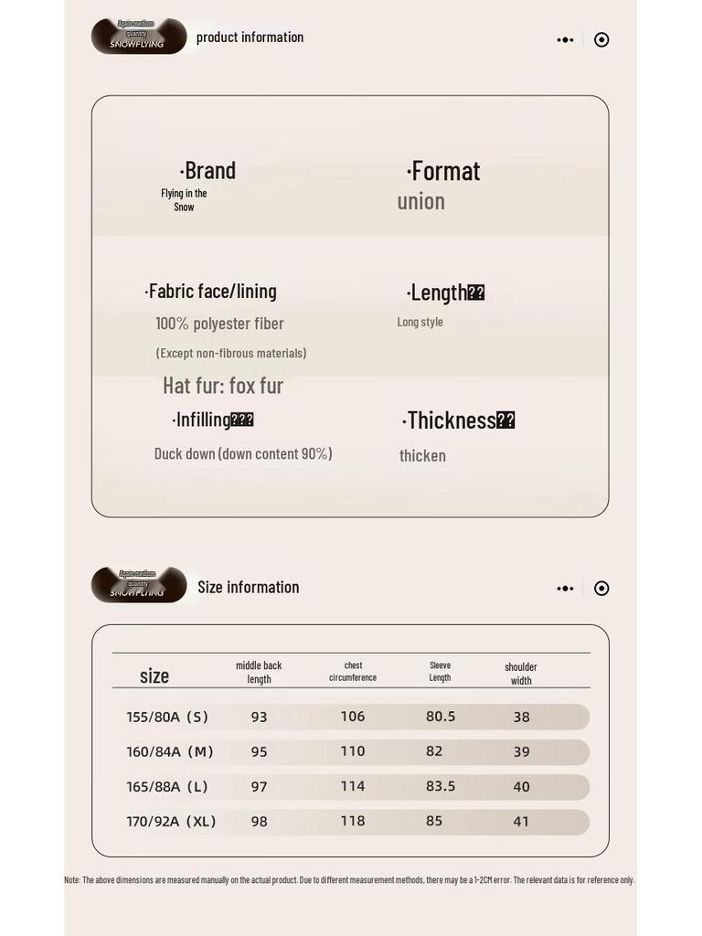 SNOWFLYING Women's Long Hooded Duck Down Jacket with Faux Fur Collar