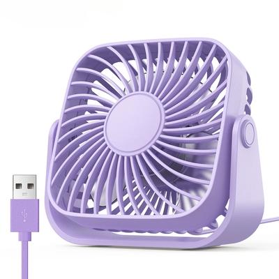 Мини USB настольный вентилятор, 3 скорости, тихий портативный настольный вентилятор, регулировка 360°, персональный маленький вентилятор для спальни, дома, офиса