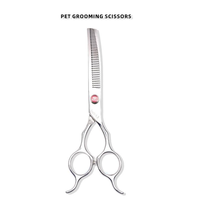 Professional Pet Grooming Scissors Set Stainless Steel Dogs Cats Hair Trimming Straight Curved Toothed Thinning