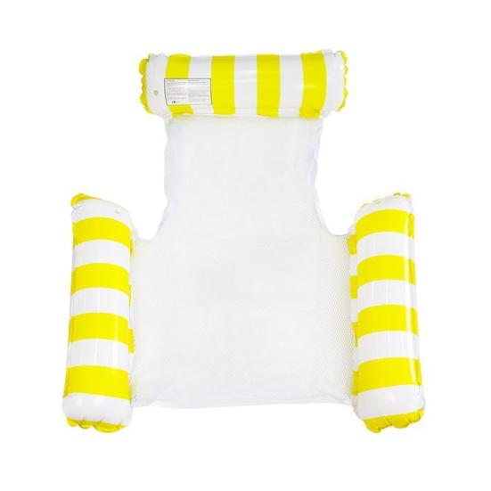 Надувной плавучий стул для бассейна, эргономичный подголовник, герметичный ПВХ, шезлонг для бассейна, ПВХ для детей и взрослых, плавающий диван, водный гамак