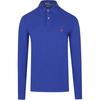 Polo Solid Color Long Sleeve Polo Shirt With Pony Embroidery Men Tops Royal-Blue MNPOKNI16820283-400