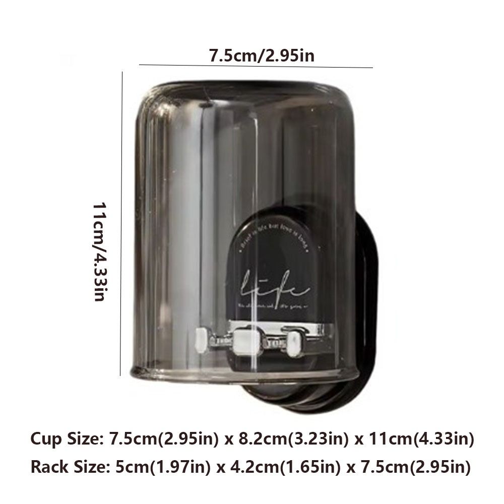 Эффективный дренаж Стойка для хранения зубных щеток Настенный Компактный Держатель для зубных щеток Простая установка Минималистичный Набор стаканов для полоскания рта