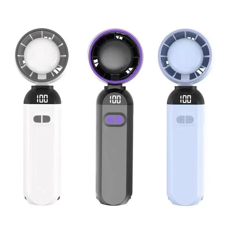 Southeast Asia F85 Turbo Foldable Handheld USB Fan with Digital Display