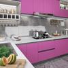 Self-adhesive Film for Furniture - vidaXL - Glossy Purple - 500x90 Cm - PVC - Waterproof