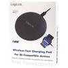 Chargeur sans fil - LOGILINK - 10W - Noir - Charge rapide - Interface Qi