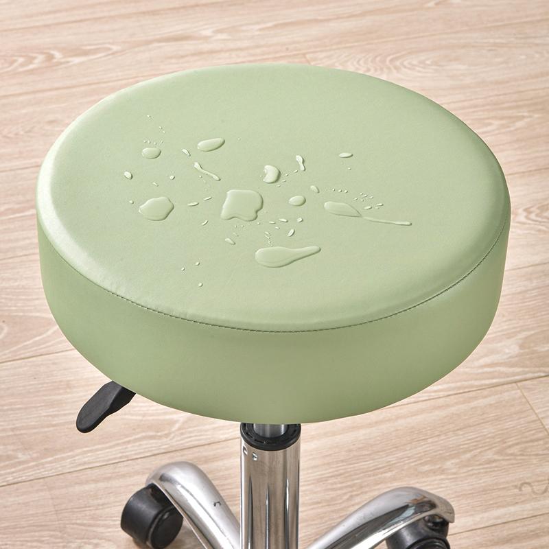 1 шт. Чехол на табурет, эластичный, водонепроницаемый, для домашнего декора отеля, вращающийся чехол для стула, защитный чехол для мебели, чехлы для барных стульев, искусственная кожа