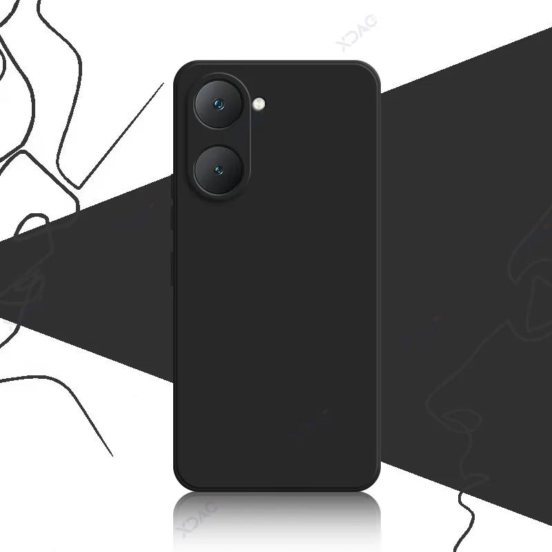 Чехлы для мобильных телефонов VIVO Y28s VIVOY28s 5G 6.56" Global 360 Soft Luxury Square Liquid Silicone Covers Водонепроницаемые сумки