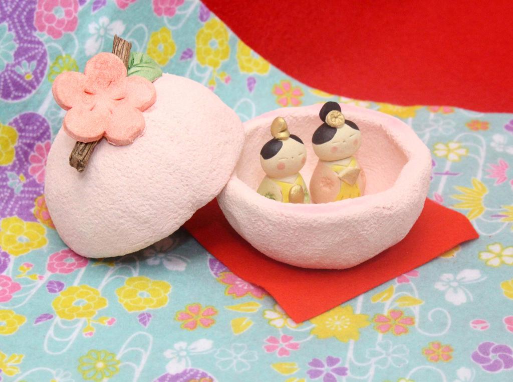 Craftsman House Hina Lidded Total Each Dolls, Ornaments, Length 3.5cm