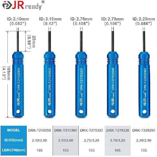 JRready ST5228 Extractor Tools,Removal Tools Kit for JST/AMP .062" /Molex .062" & .093” Pin and Socket Connectors, Male and Female Connector Tube