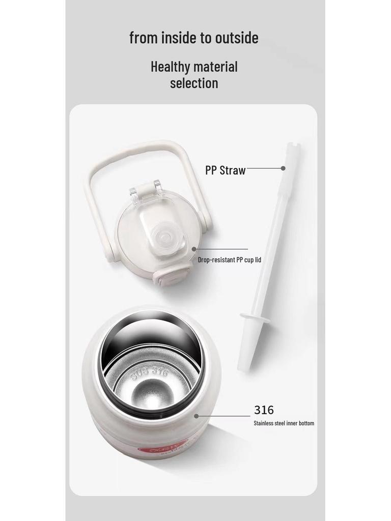 316 Food Grade Insulated Water Bottle, Large Capacity, Portable Sports Kettle for Men & Women, Outdoor Use, Custom Logo Option