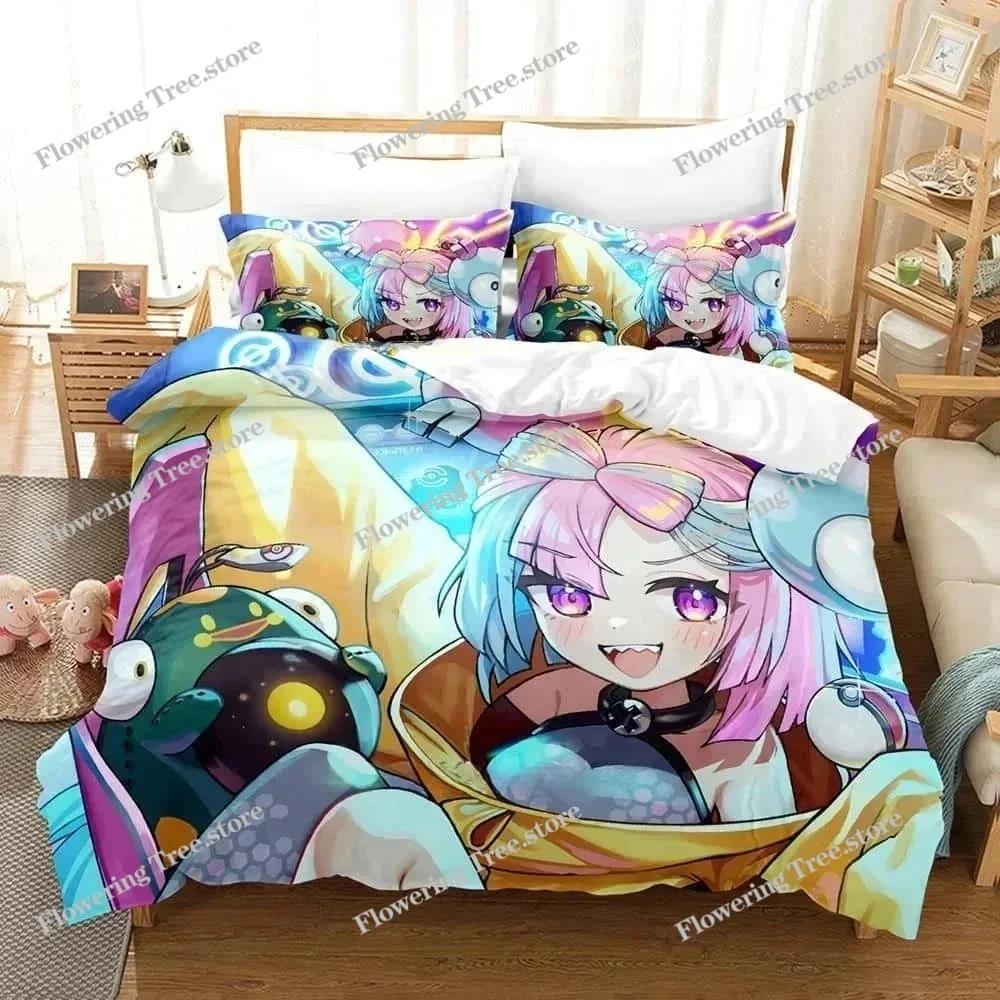 Аниме Kawaii Girs Iono Постельное белье Single Twin Full Queen King Size Кровать Комплект для взрослых и детей Спальня Пододеяльник Наборы для домашнего текстиля