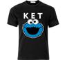 Черная футболка унисекс Ket Monster Drugs