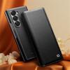 QIALINO Чехол для Samsung Galaxy Z Fold6 5G из натуральной коровьей кожи, откидная крышка для телефона, черный