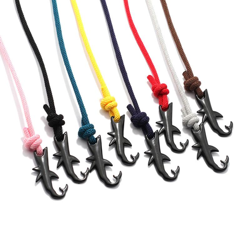 Noter новый браслет в виде акулы унисекс двухслойный регулируемый шнур 3 мм браслет-цепочка пляжные ювелирные аксессуары браслет для серфера Pulsera