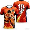 Новая Мужская Футболка с Изображением Гоку из Dragon Ball, Футбольная Майка, Мужская Аниме Футболка, Специальная Футбольная Майка