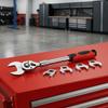 8Pcs 10-19mm Crowfoot Wrench Set Movable Head 3/8" Drive Crowfoot Wrench Set  Hard-To-Reach Areas