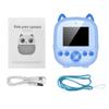 Портативная детская детская камера с мгновенной термопечатью, цифровая камера с экраном 2,4 дюйма, фотоселфи HD