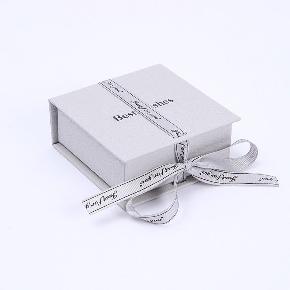 Paper Bowknot Ribbon Ring Earring Storage Case High-end Jewelry Packaging Case Jewelry Box