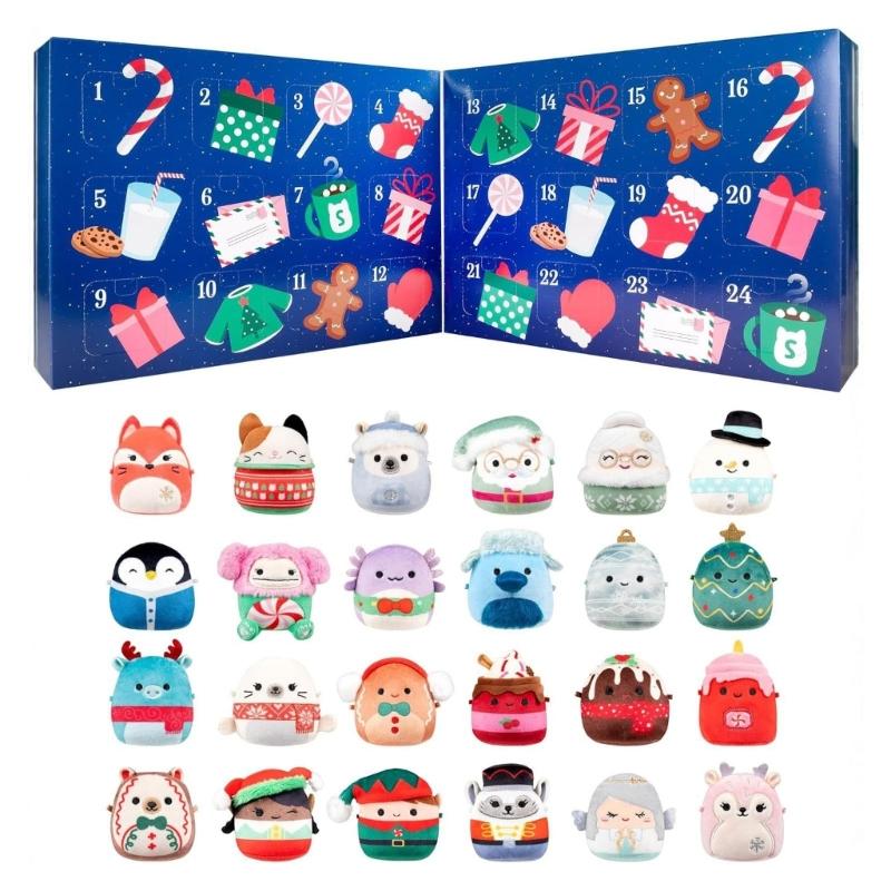 Рождественский календарь обратного отсчета 24 дня Сюрприз Игрушка Праздничный подарочный набор для детей Фестиваль Рождественский подарок