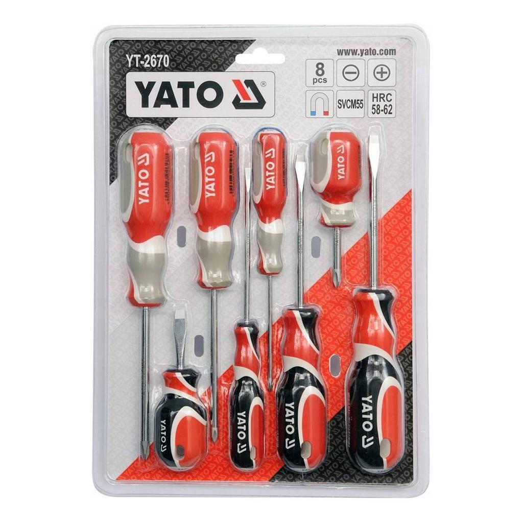 Yato Screwdriver Set (Pack of 8)