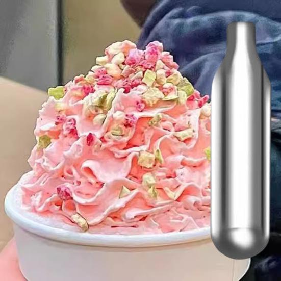 10 шт. Зарядные баллончики для сливок для сифонов 8,5 г Закись азота Стальной баллончик для молочных и веганских топпингов Альтернатива молочным продуктам