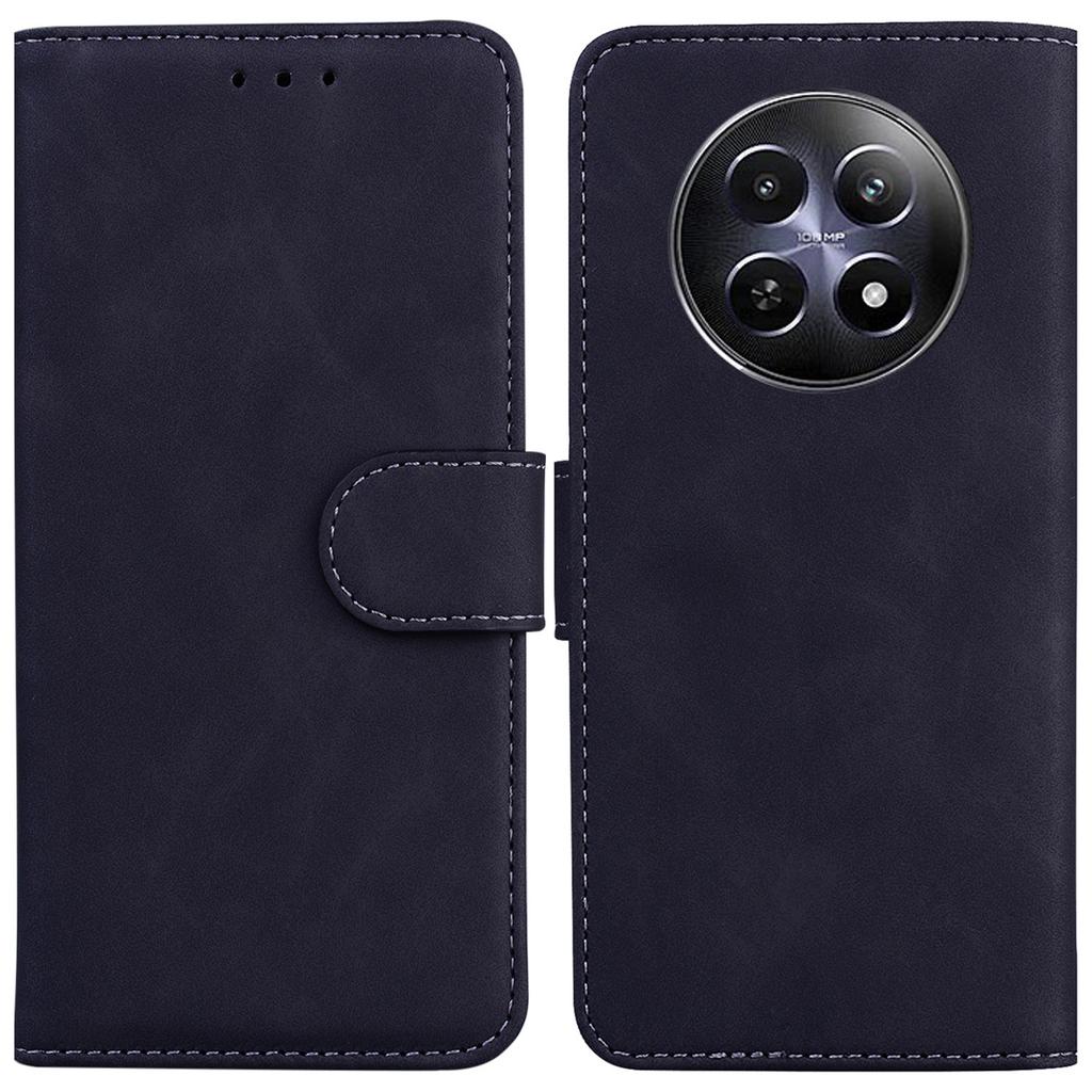 Чехол для Realme 12 5G/12x 5G Однотонный Кожаный Кошелек Флип Чехол для Телефона