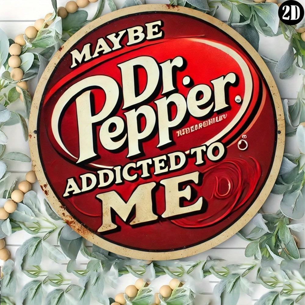 Винтажная металлическая вывеска Dr Pepper Настенное искусство Ретро Декор для кухни Бара Подарок
