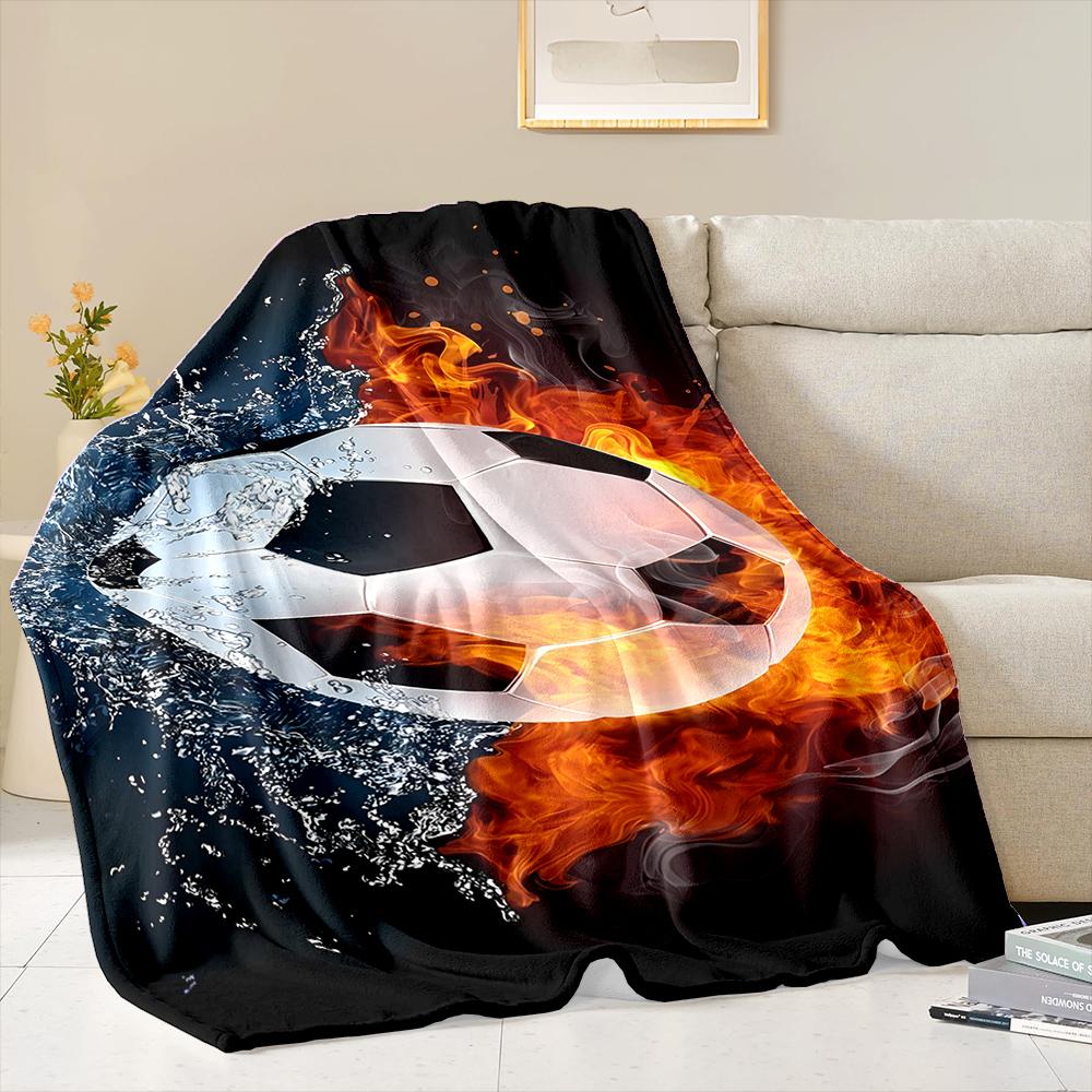 3D Новое поступление Фланелевое одеяло на футбольную спортивную тему для кровати, спальни, дивана, пикника, плед для укрывания, для отдыха на открытом воздухе, для сна