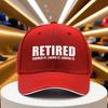 pc Retirement Cap with Retired  Living It Loving It Text Lightweight Breathable Baseball Hat for Retirement Party