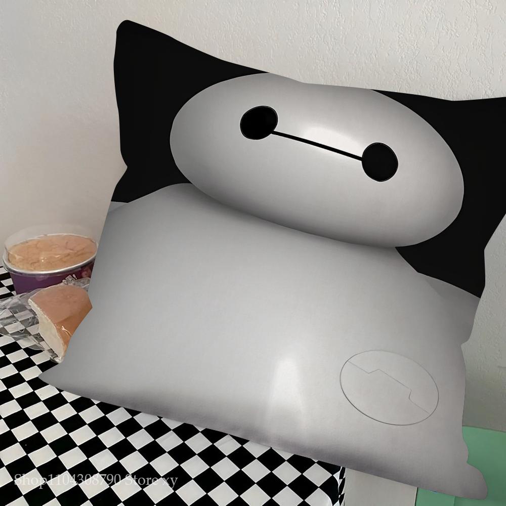B-Бэймакс анимированный персонаж Наволочка Квадратная подушка Спальня Диван Досуг Комфортная подушка Автомобиль Гостиная Украшение дома
