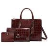 New Goddess Bag Single Shoulder Oblique Cross Crocodile Pattern Personalized Trendy Bun Mother Bag
