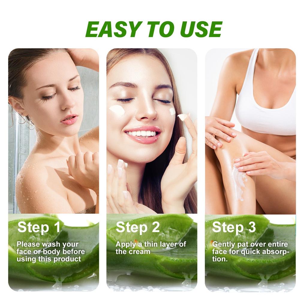 Органический крем для лица и тела, отлично подходит для кожи, успокаивающий увлажняющий крем после загара, 3,5 унции