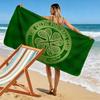 Celtic Football Team Logo Print Beach Towel, Large Soft Quick Dry Towel for Beach Camping Swimming
