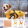 Осенне-зимняя одежда для питомцев Теплая хлопковая одежда для больших собак со светоотражающей полосой Удобная водонепроницаемая ветрозащитная куртка для собак