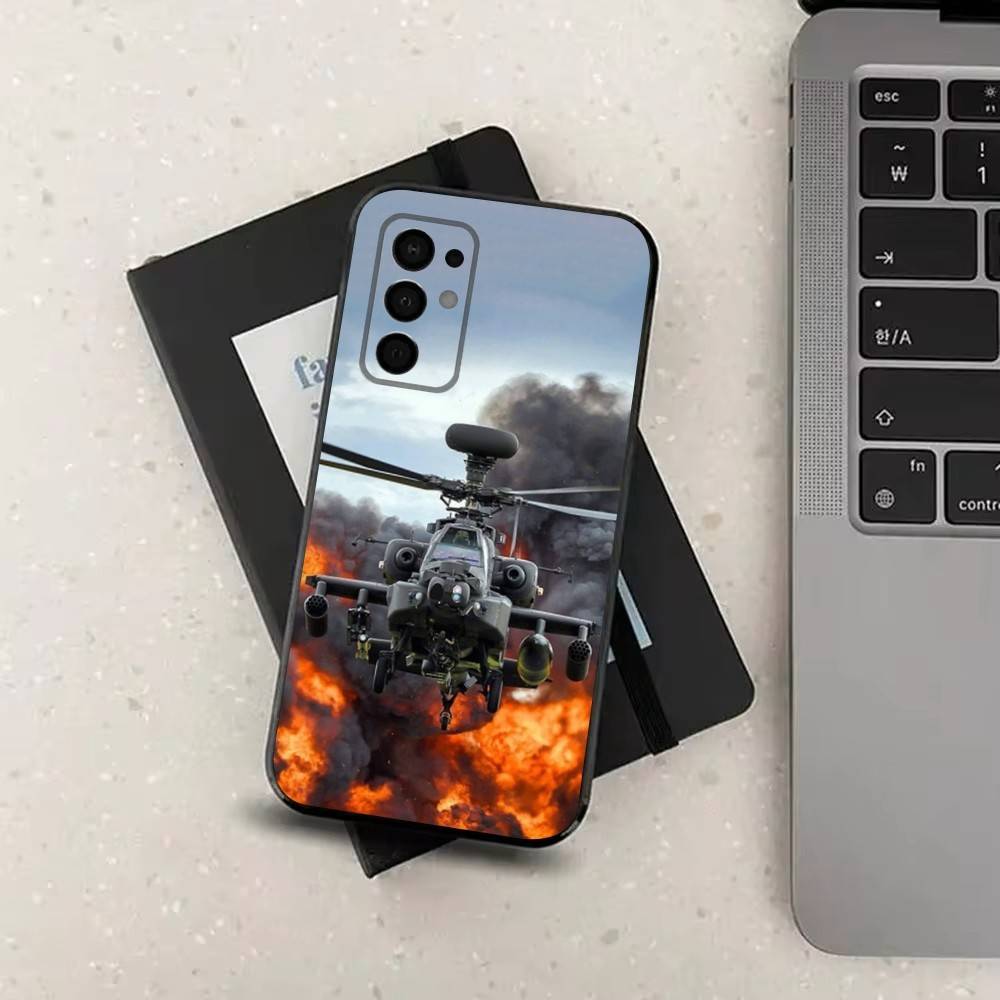 Aircraft Helicopter Phone For Samsung Galaxy A53,31,52,72,41,22,73,32,71,Note,J7,8,9,5G Soft Black Silicone Case