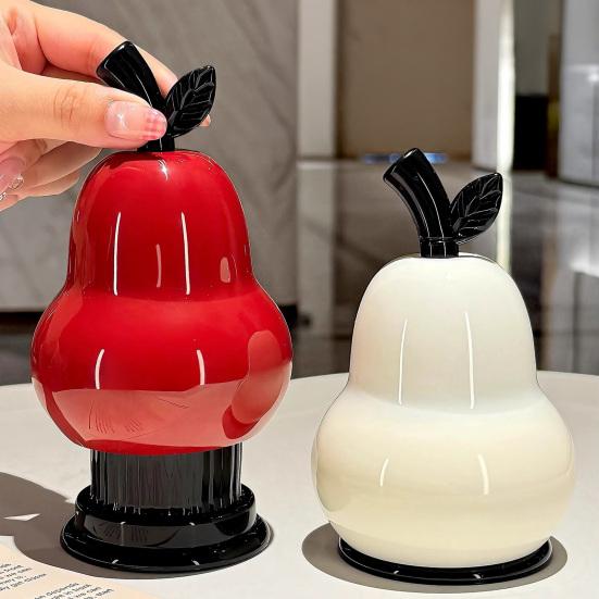 Pear Shaped Toothpick Holder, Large Capacity Covered Toothpick Storage Box, Kitchen Toothpick Dispenser Container with Dust-Proof Lid
