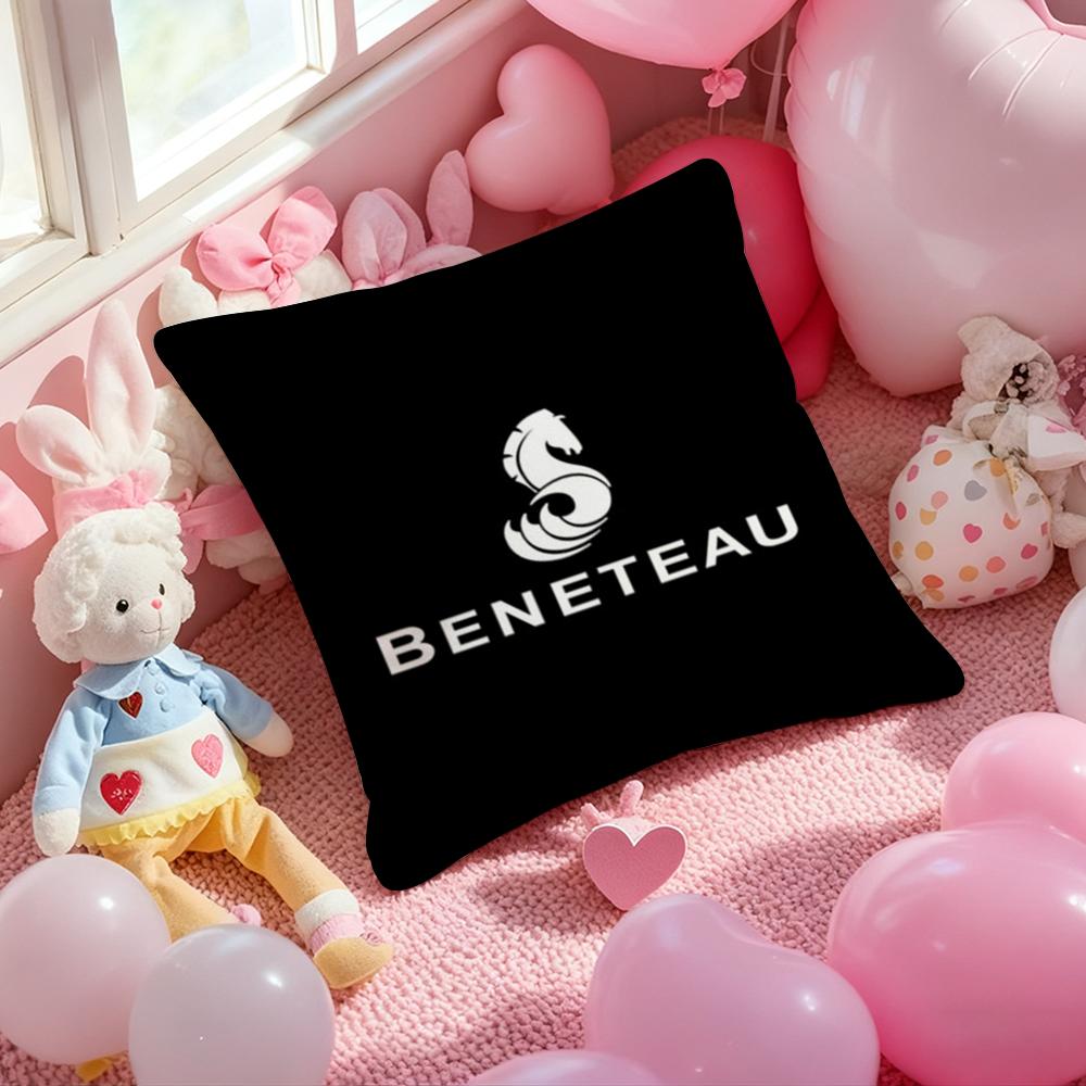 Мультяшная Наволочка B-BeneteauS Y-Yachts Мягкая Плюшевая Ткань Двусторонняя Печатная Наволочка Теплая Зимняя Подушка для Дивана