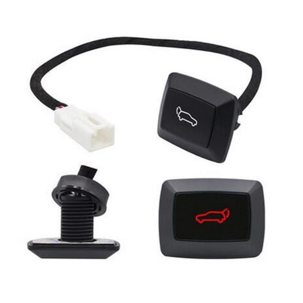 Car Electric Tailgate Trunk Switch Button With Red Light