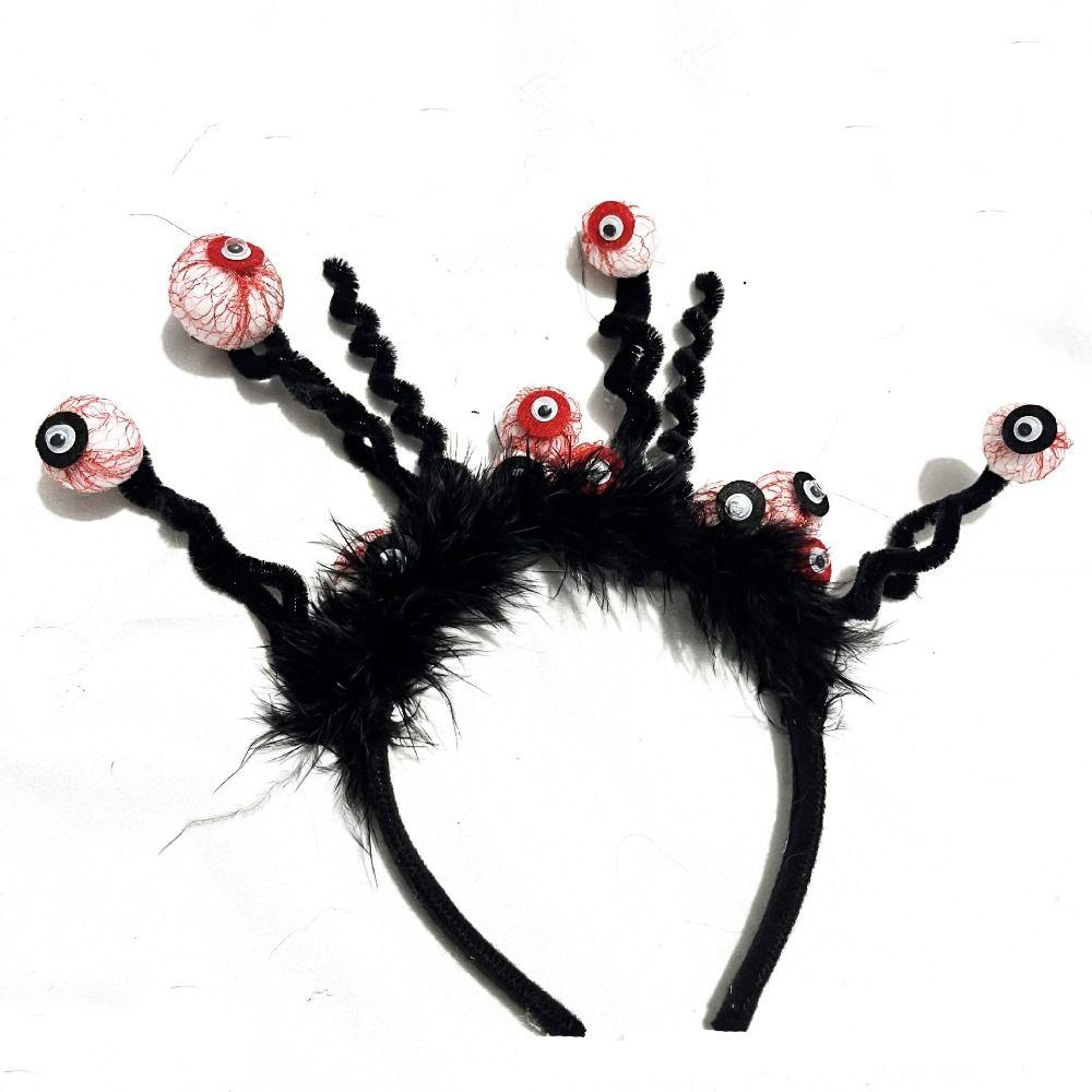 Party Decor Halloween Eyeball Headband Lightweight Horror Hair Hoop Spooky Hairband Cosplay Props